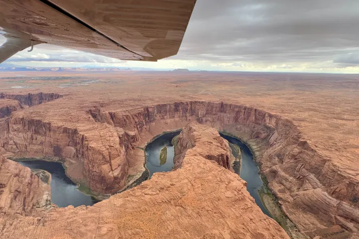 a view of a large rock