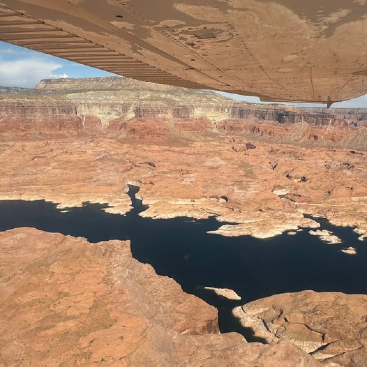 a canyon with a mountain in the background